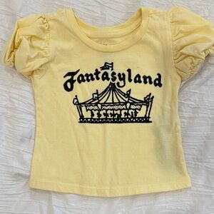 Disney Fantasyland Yellow Kids Tee